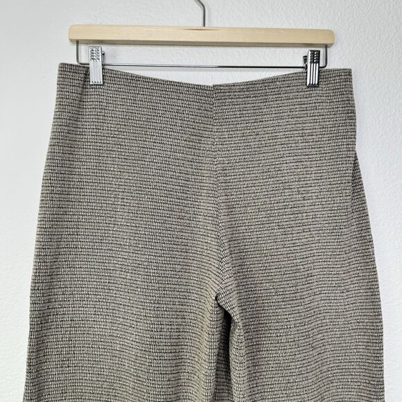 ZARA Wide Leg Knit Pants Size Medium Beige Blogger Fav Sweater Trouser Pull On - Picture 6 of 10